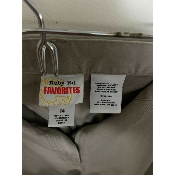 #3715 Ruby Rd Favorites Womens Pants Slacks office work size 14 - Picture 5 of 7